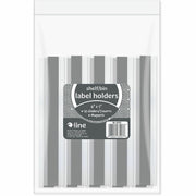 C-Line Magnetic Shelf/Bin Label Holders - 1" Width x 6" Length - Plastic - Clear - 10 / Pack