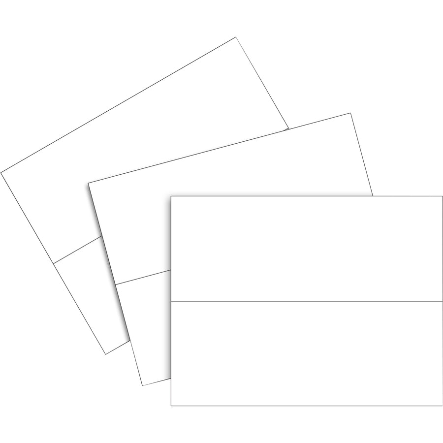 C-Line Inkjet/Laser Name Tents & Holders - Letter - 8 1/2" x 11" - Heavyweight, Reusable - White - 1 Box