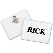 C-Line Clip Pin Laser/Inkjet Badge Holder Kit, 50 per Box