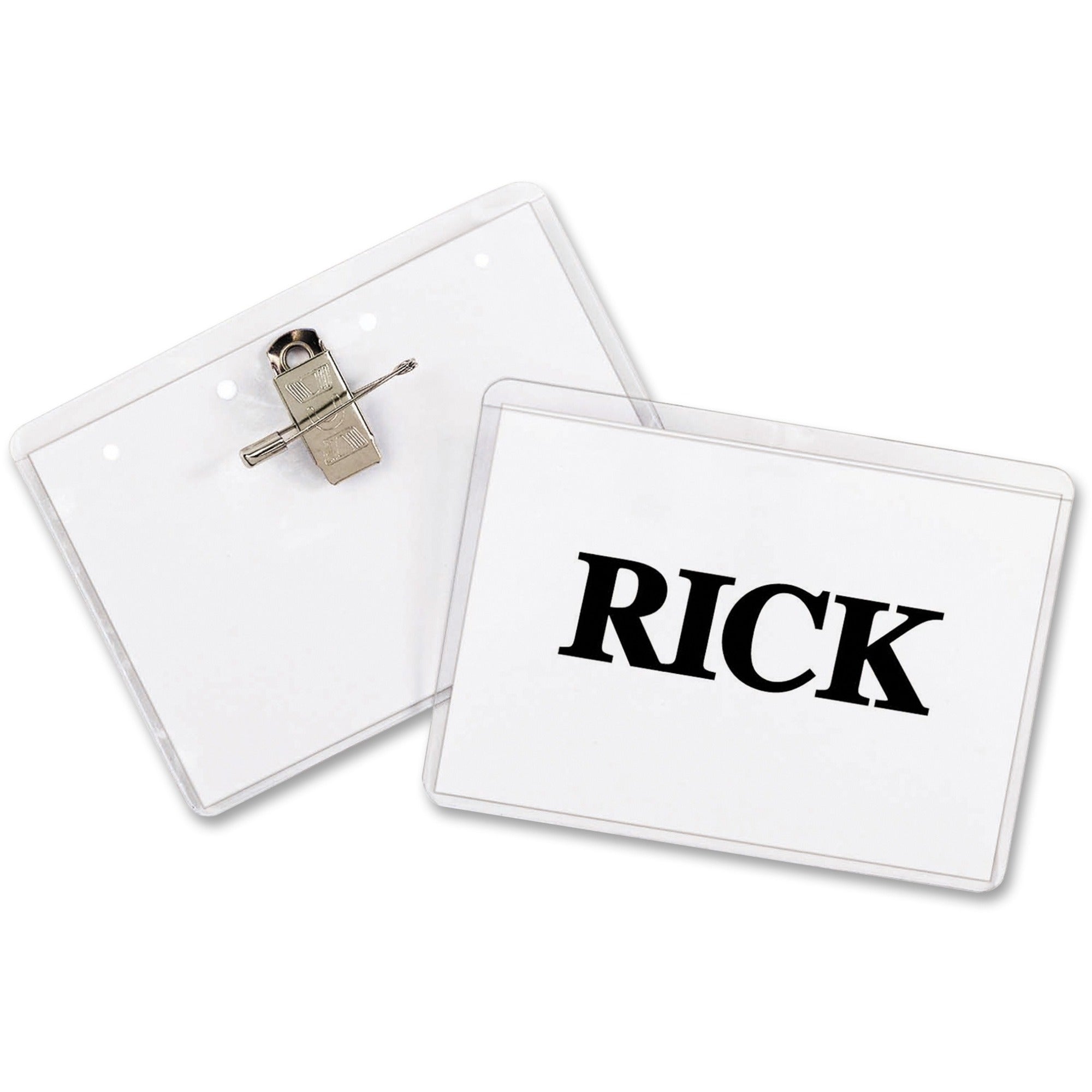 C-Line Clip Pin Laser/Inkjet Badge Holder Kit, 50 per Box