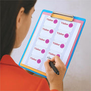 Visitor - 3" Width x 2" Length - Rectangle - White - Self-adhesive - 100 / Box