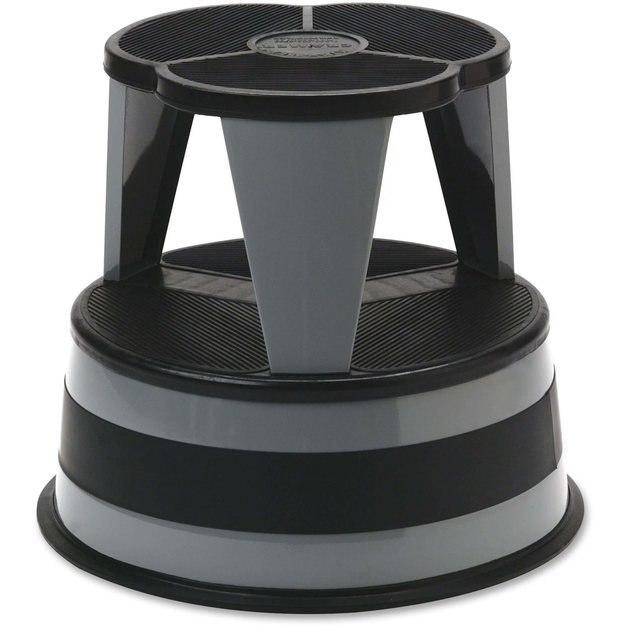 Kik-Step Original All-Steel Stool - 2 Step - 350 lb Load Capacity14" Height - Gray