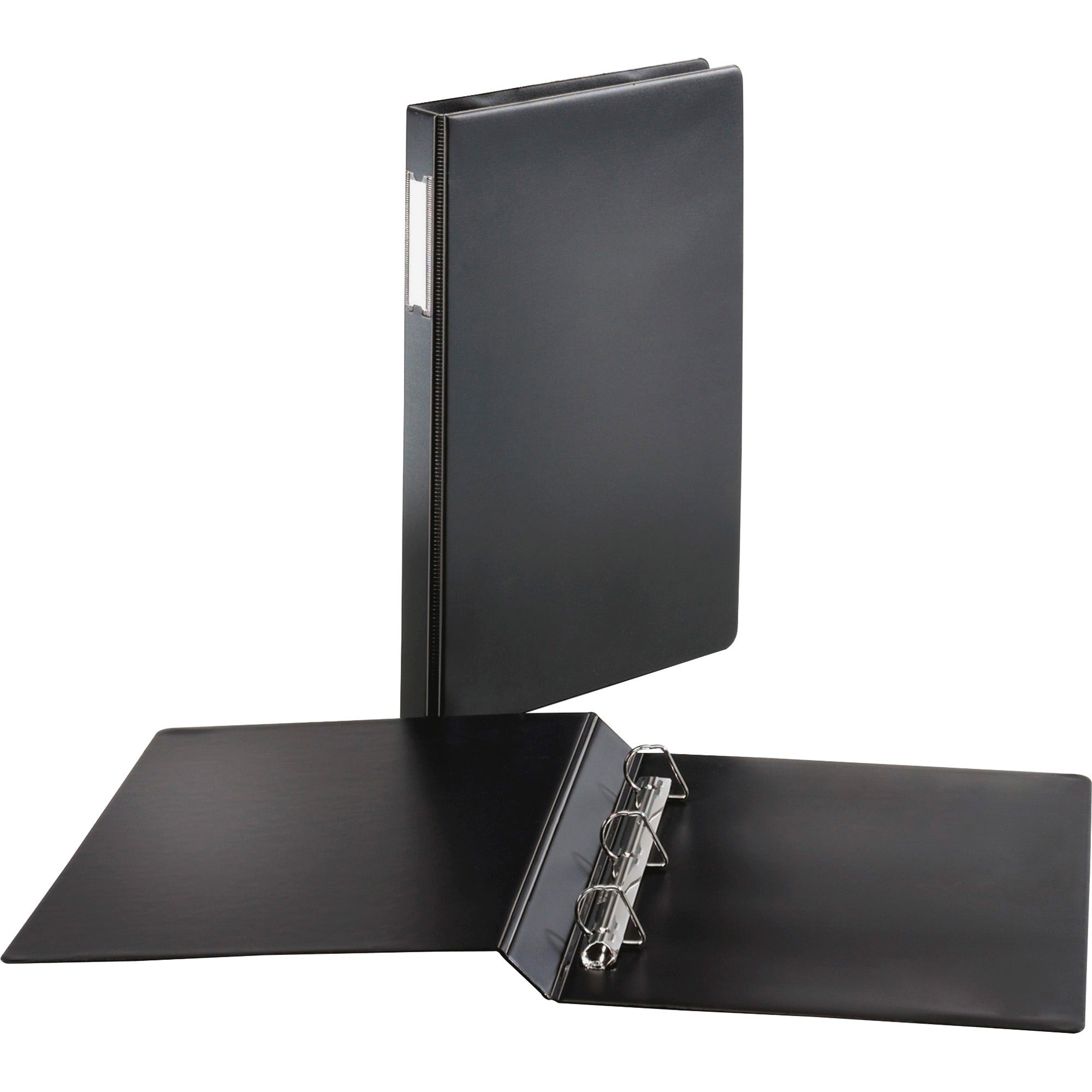 Cardinal Legal-Size Slant-D Binder, 1" Capacity, 240 Sheet, 3 D-Rings, 8.5" x 14", Black, Vinyl, Label Holder, Hinged, Heavyweight, Recycled, 1 Each