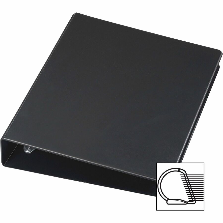 Cardinal Legal-Size Slant-D Binder, 2" Capacity, 540 Sheet, 3 D-Rings, 8.5" x 14", 1.5" Spine, Vinyl, Black, Recycled, Label Holder, Hinged, Heavyweight, 1 Each