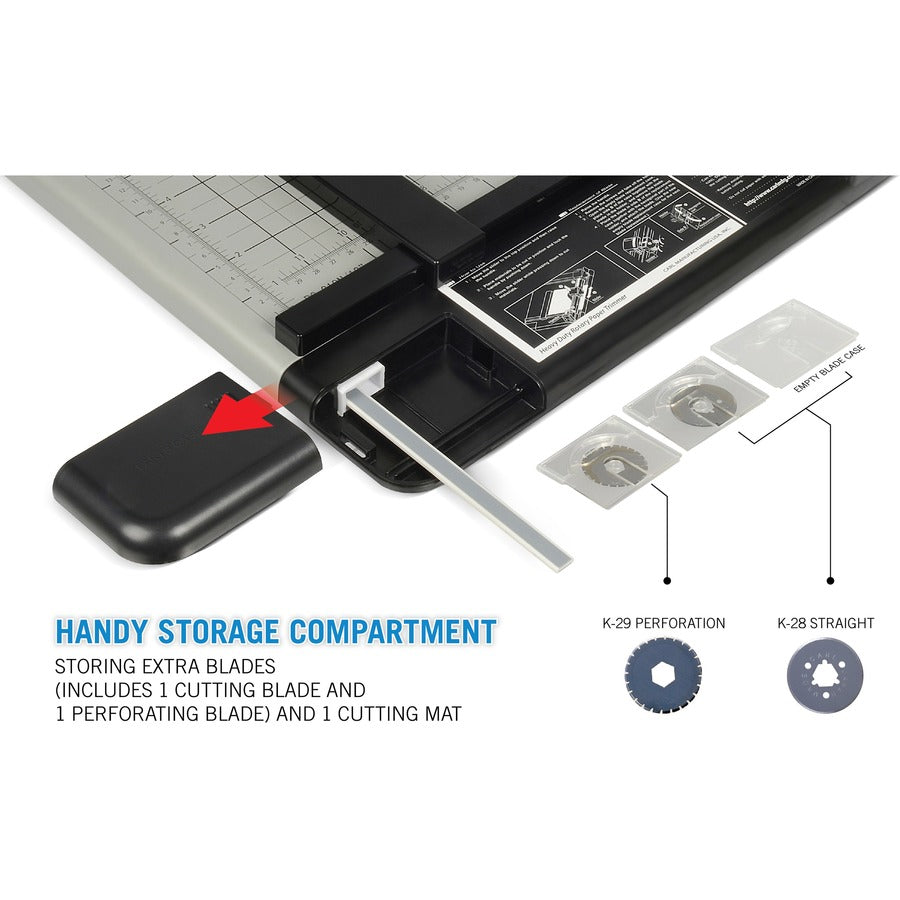 CARL Heavy-Duty Metal Base 12" Paper Trimmer