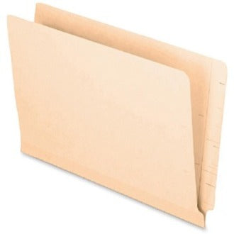 Pendaflex Letter Recycled End Tab File Folder - 8 1/2" x 11" - 14 pt. - 2 Plys - Poly - Manila - Laminated, Reinforced, Tab, Embossed - 10% Recycled - 50 / Box