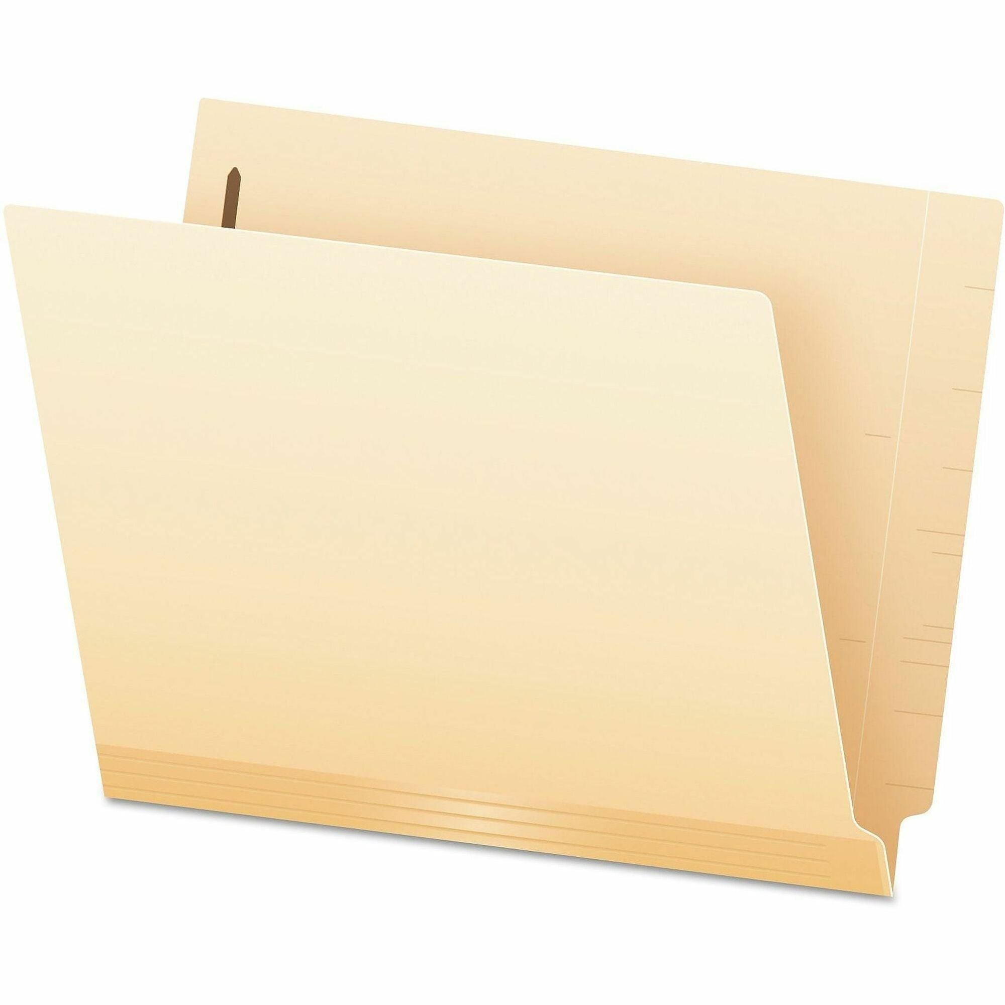 Pendaflex Letter Recycled End Tab File Folder - 8 1/2" x 11" - 3/4" Expansion - 2 Fastener(s) - 2" for Folder - 2 Plys - Manila - Laminated, Reinforced - 10% Recycled - 50 / Box
