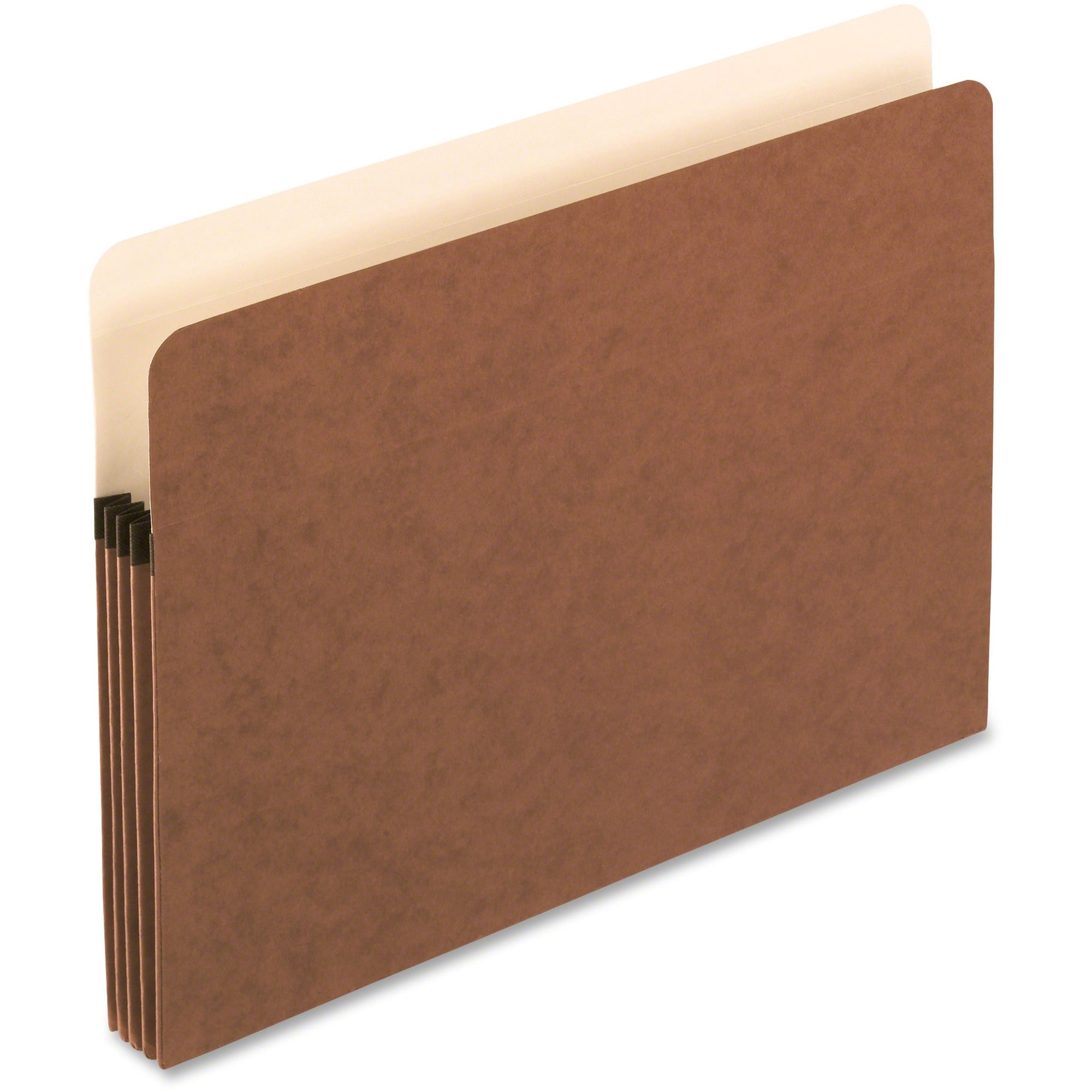 Pendaflex Letter Recycled Expanding File - 8 1/2" x 11" - 3 1/2" Expansion - Manila, Tyvek, Red Fiber - Tyvek Gusset - 30% Recycled - 25 / Box