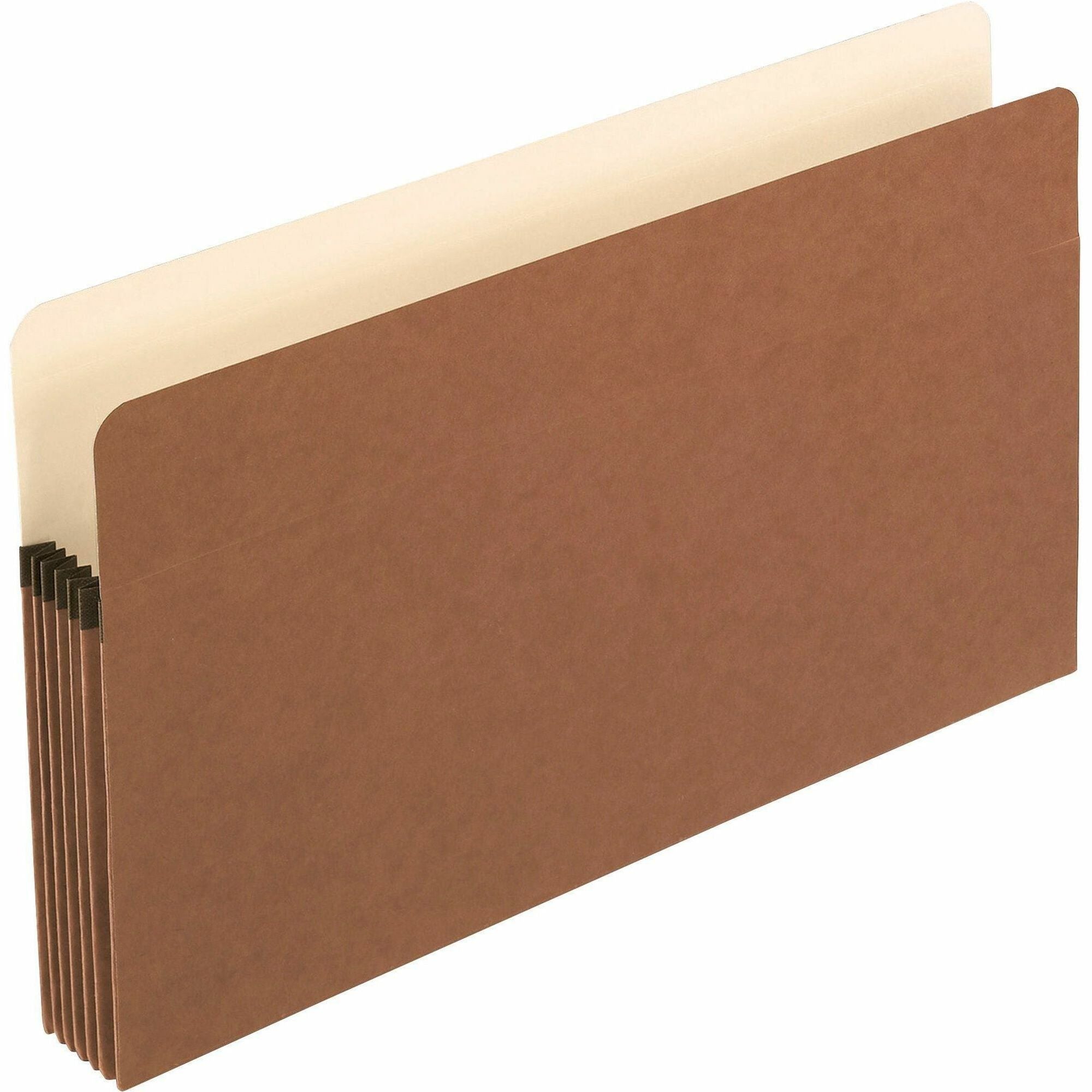 Pendaflex Legal Recycled Expanding File - 8 1/2" x 14" - 5 1/4" Expansion - Manila, Tyvek, Red Fiber - Tyvek Gusset, Reinforced Gusset - 30% Recycled - 10 / Box