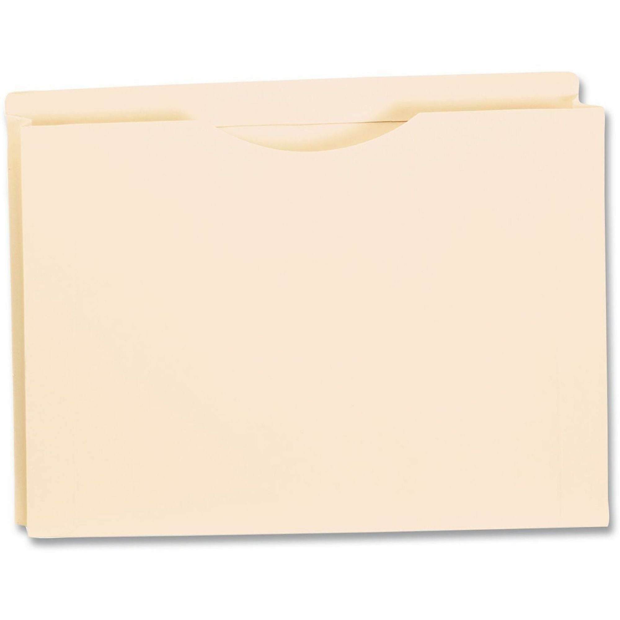 8 1/2" x 14" - 2" Expansion - 11 pt. - Manila - Manila - Double-ply Reinforced Top, Reinforced Tab - 10% Recycled - 1 Each
