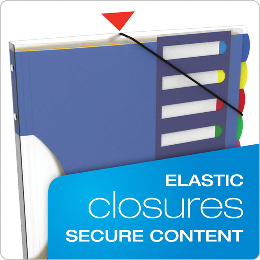 10 x Divider(s) - 10 Tab(s) - 8.5" Divider Width x 11" Divider Length - Letter - Multicolor Divider - Elastic Closure, Moisture Resistant - 1 Each