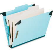 Pendaflex Letter Recycled Classification Folder - 8 1/2" x 11" - 2" Expansion - 2 3/4" for Folder - 2 Divider(s) - 25 pt. - Pressboard, Tyvek - Blue - Tab Divider, Reinforced Gusset, Acid-free, Durable - 65% Recycled - 1 Each