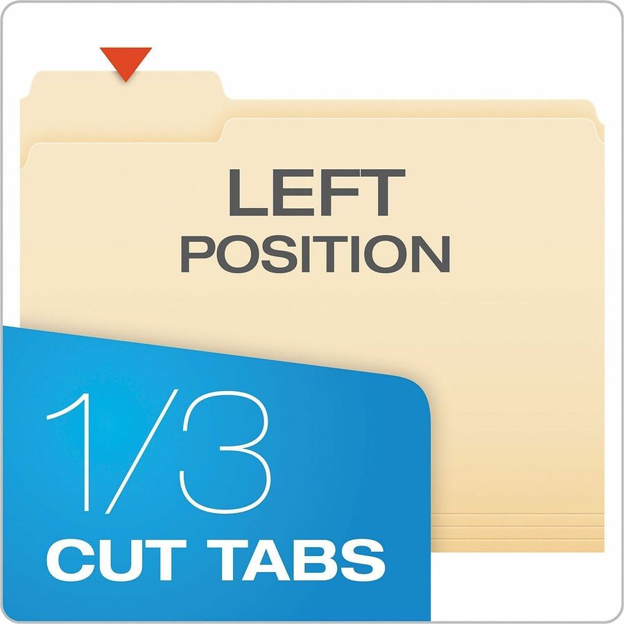 8 1/2" x 11" - 3/4" Expansion - 11 pt. - 1 Plys - Manila - Manila - Corner - 100 / Box