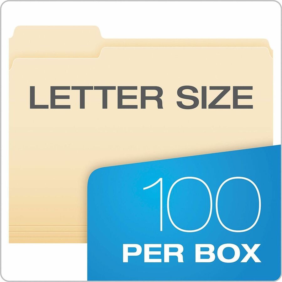 8 1/2" x 11" - 3/4" Expansion - 11 pt. - 1 Plys - Manila - Manila - Corner - 100 / Box