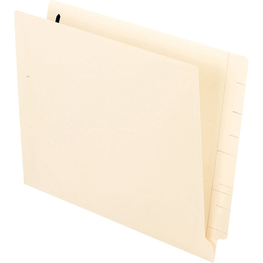 8 1/2" x 11" - 3/4" Expansion - 2 Fastener(s) - 2" for Folder - End Tab Location - 11 pt. - 2 Plys - Manila - Heavyweight Cover, Reinforced Tab, Durable - 10% Recycled - 50 / Box