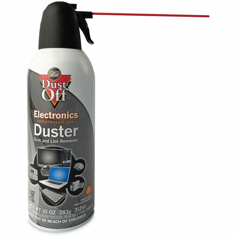Falcon Dust-Off Compressed Gas Duster - Ozone-safe, Moisture-free - Black - 6 / Pack