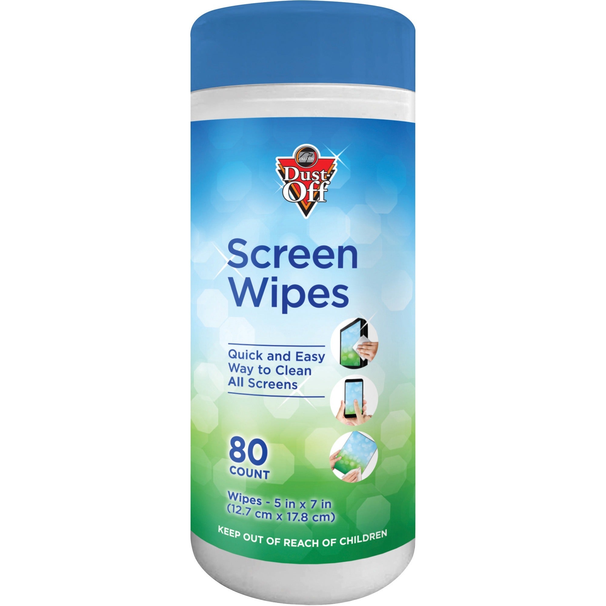 For Monitor - Streak-free, Pre-moistened, Non-abrasive, Alcohol-free, Anti-static - White - 80/Tub - 1 Each