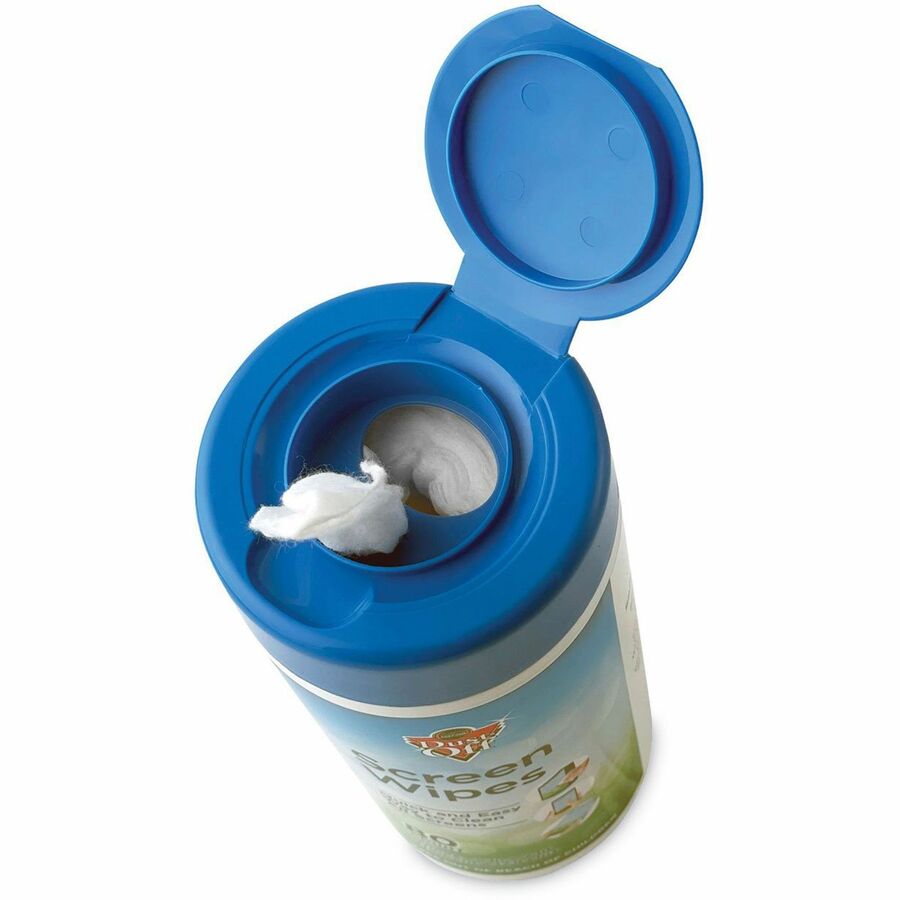 For Monitor - Streak-free, Pre-moistened, Non-abrasive, Alcohol-free, Anti-static - White - 80/Tub - 1 Each