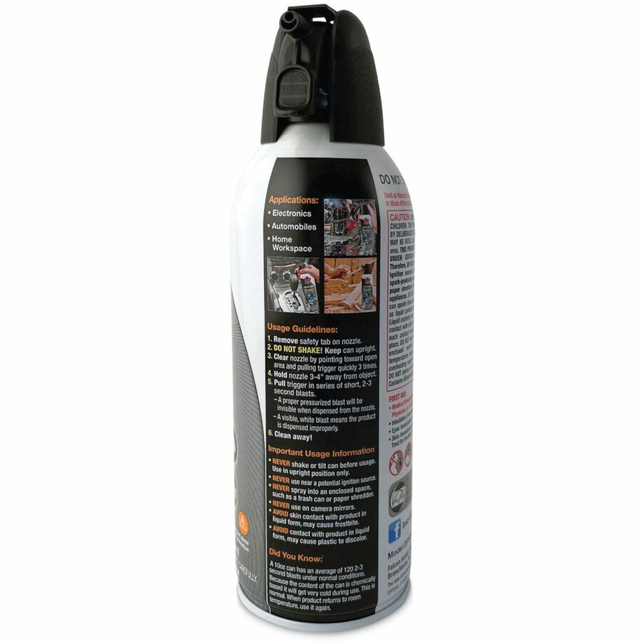 Falcon Dust-Off Compressed Gas Duster - Ozone-safe, Moisture-free - 2 / Pack