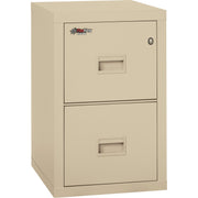 17.7" Width x 22.1" Depth x 27.7" Height - 2 x Drawer(s) for File - Letter, Legal - Fire Resistant - Parchment - Powder Coated - Steel
