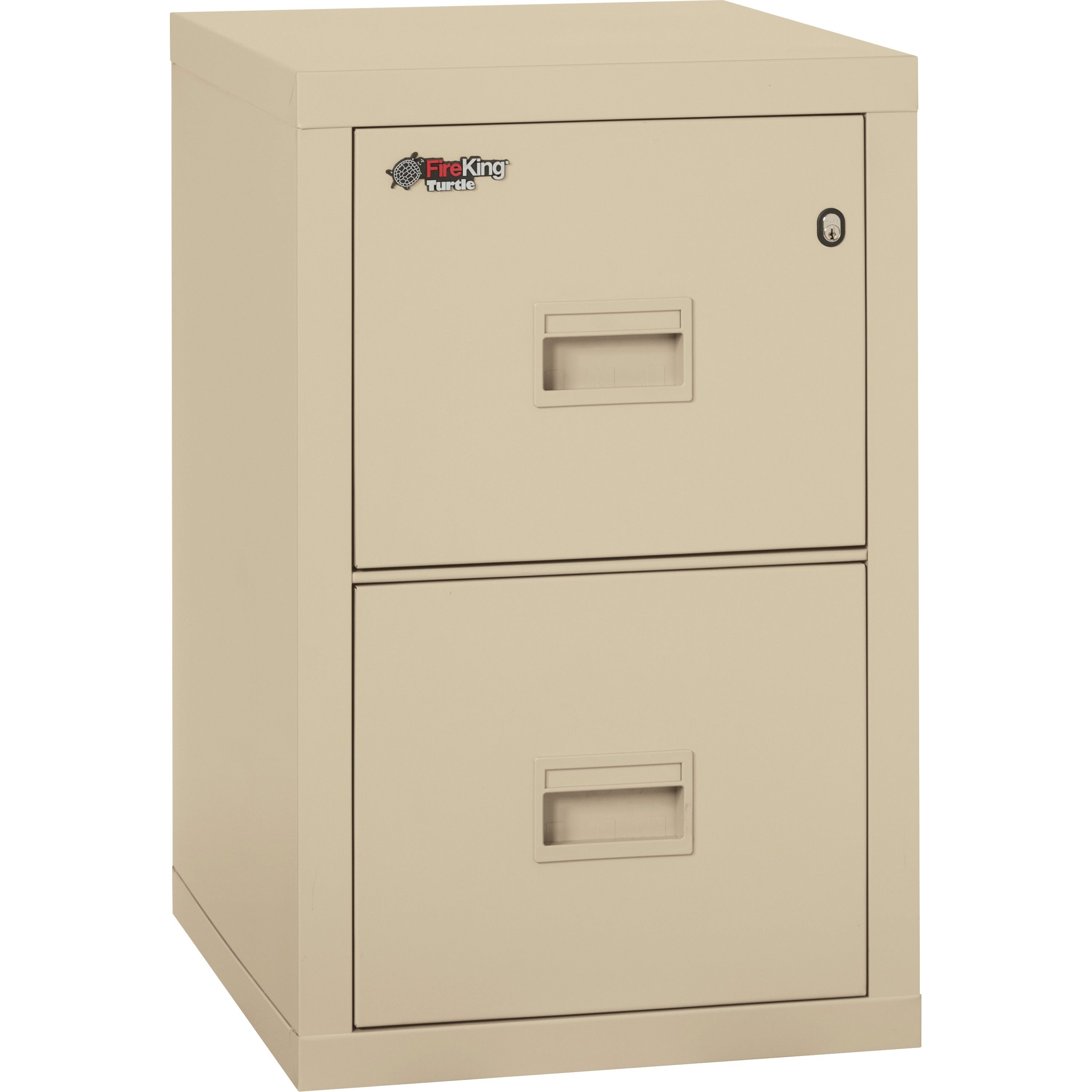 17.7" Width x 22.1" Depth x 27.7" Height - 2 x Drawer(s) for File - Letter, Legal - Fire Resistant - Parchment - Powder Coated - Steel