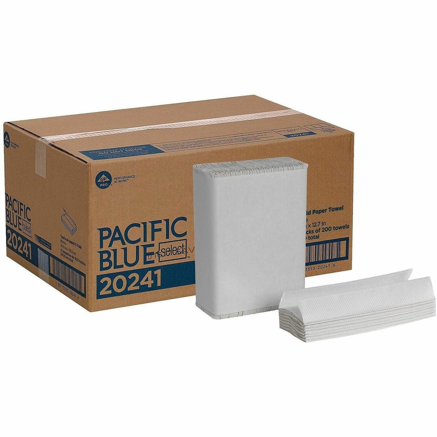 10.10" Width x 12.70" Length - White - 200/Pack - 12 / Carton