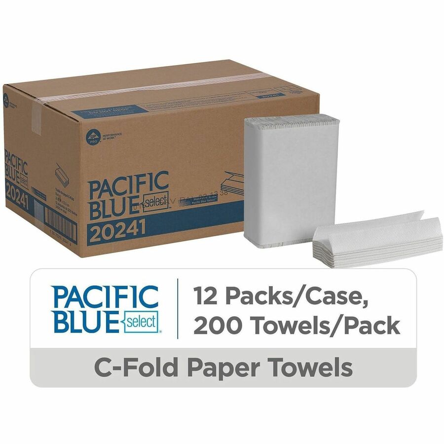 10.10" Width x 12.70" Length - White - 200/Pack - 12 / Carton