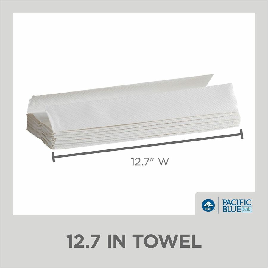 10.10" Width x 12.70" Length - White - 240/Pack - 10 / Carton