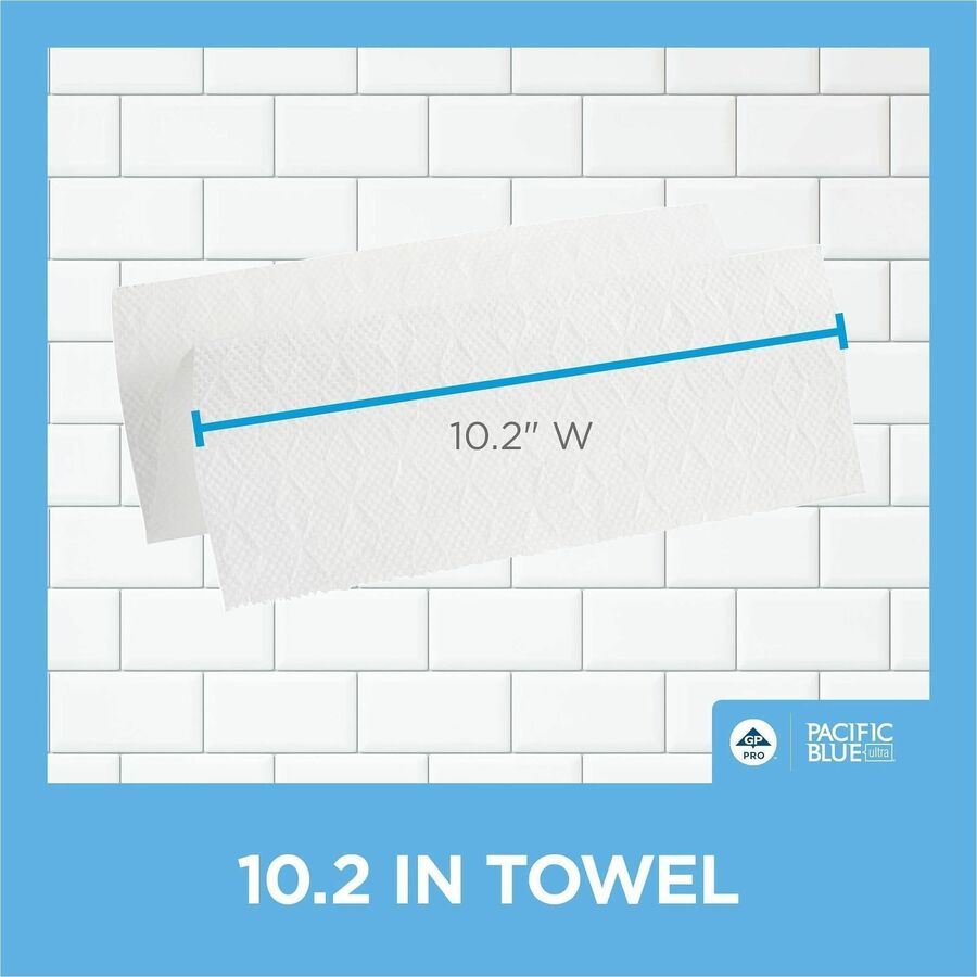 1 Ply - 10.40" Width x 10.80" Length - White - 220/Pack - 12 / Carton
