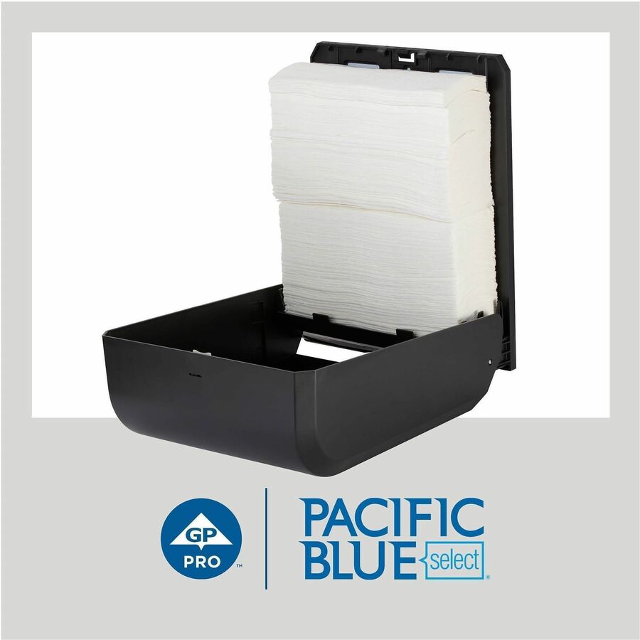 Pacific Blue Select Multifold Premium Paper Towels - 2 Ply - 9.50" Width x 9.25" Length - White - 125/Pack - 16 / Carton