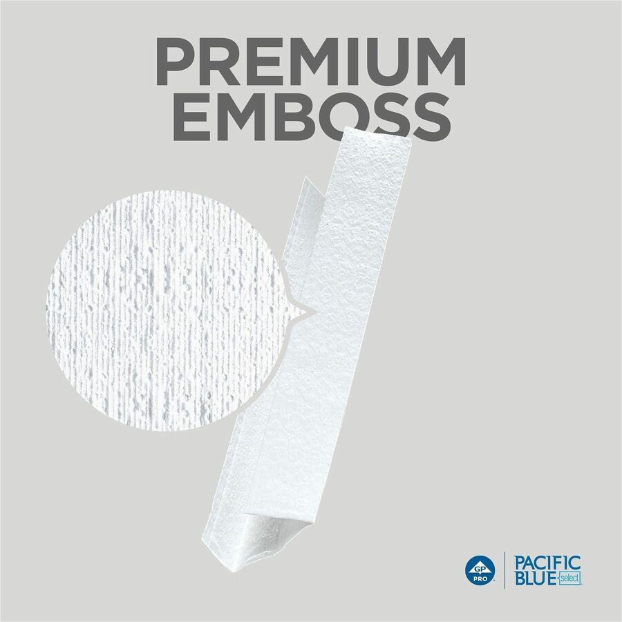 2 Ply - 10.25" Width x 13.25" Length - White - 120/Pack - 12 / Carton