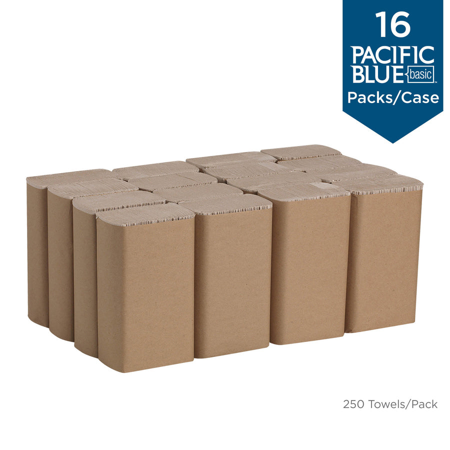 9.50" Width x 9.25" Length - Brown - 250/Pack - 16 / Carton