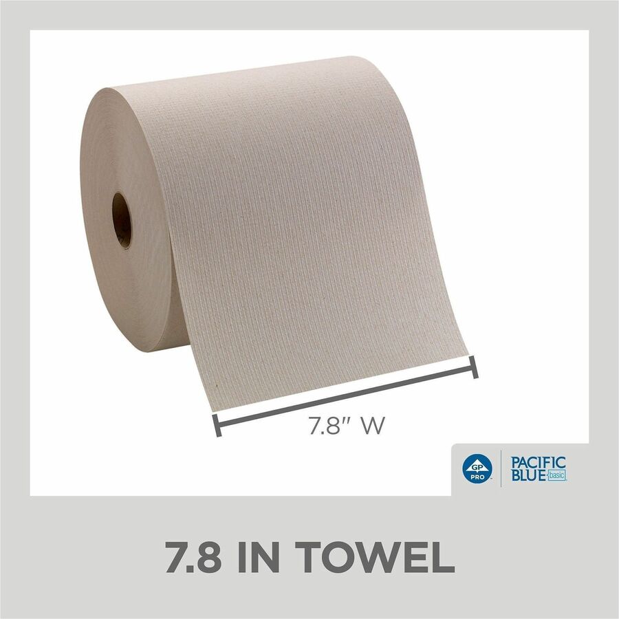1 Ply - 7.87" Width x 800 ft Length - Brown - 6 / Carton
