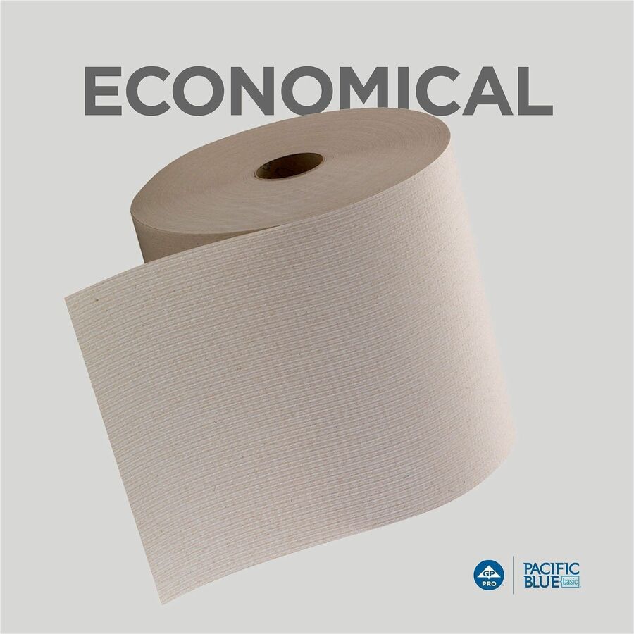 1 Ply - 7.87" Width x 800 ft Length - Brown - 6 / Carton