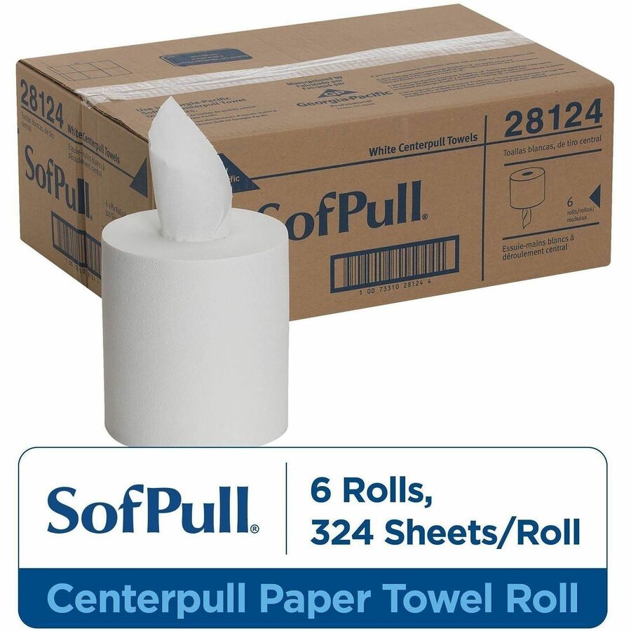 1 Ply - 15" Width x 7.80" Length - 320 Sheets/Roll - White - 6 / Carton