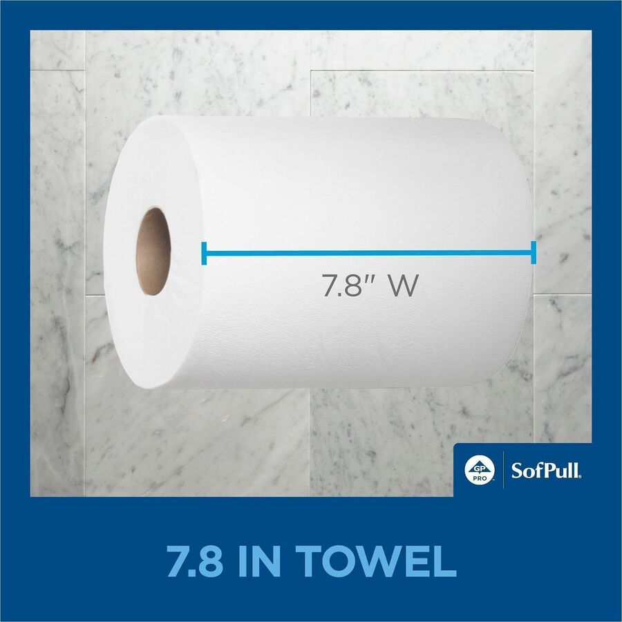 1 Ply - 15" Width x 7.80" Length - 320 Sheets/Roll - White - 6 / Carton