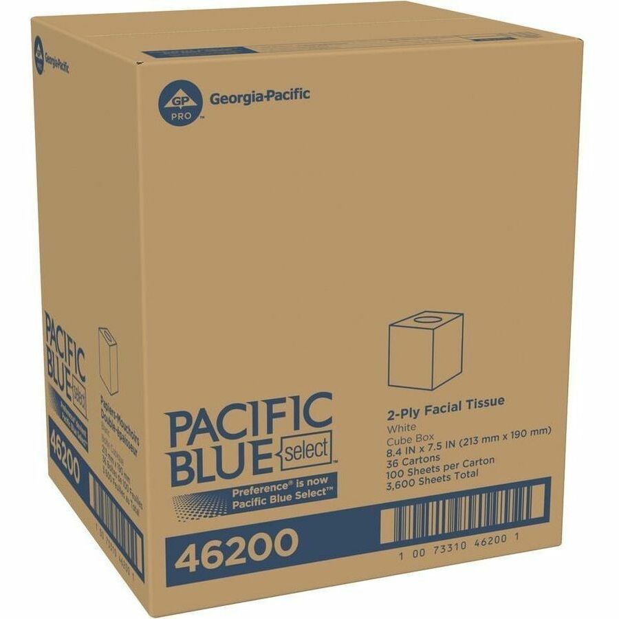 Pacific Blue Select Facial Tissue by GP Pro - Cube Box
