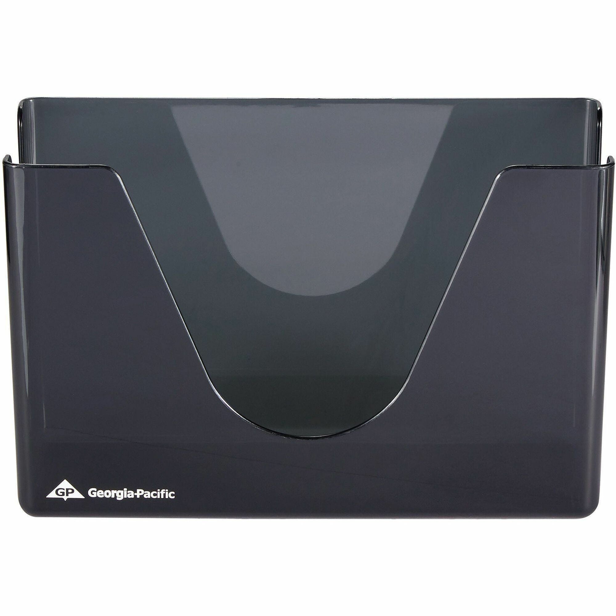 Georgia-Pacific Countertop C-Fold/M-Fold Paper Towel Dispenser - C Fold, Multifold Dispenser - 7" Height x 11" Width x 4.4" Depth - Plastic - Smoke - Durable, Washable - 1 Each