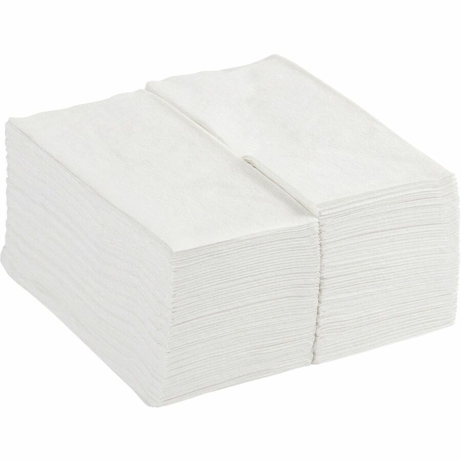 1 Ply - 17" Width x 17" Length - White - Paper - 100/Box - 4 / Carton