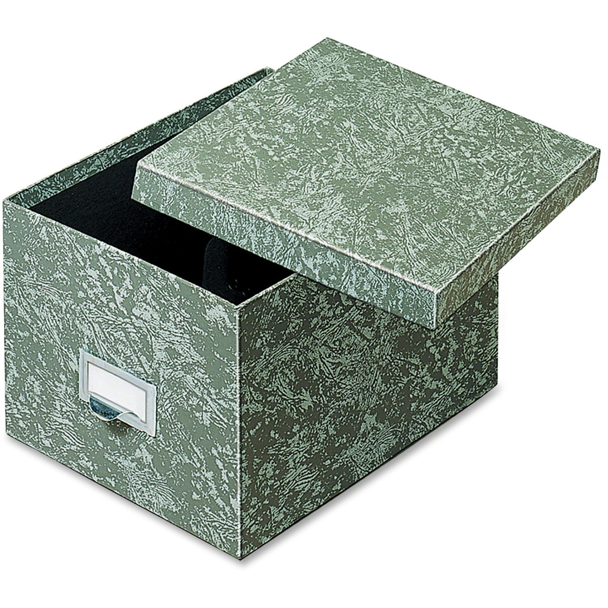 Globe-Weis Agate Heavy-duty Card File Lid Box - Internal Dimensions: 9" Width x 6" Height - External Dimensions: 11.6" Depth - 1000 x Card - Heavy Duty - Fiberboard - Green - For Card, Check - Recycled - 1 Each
