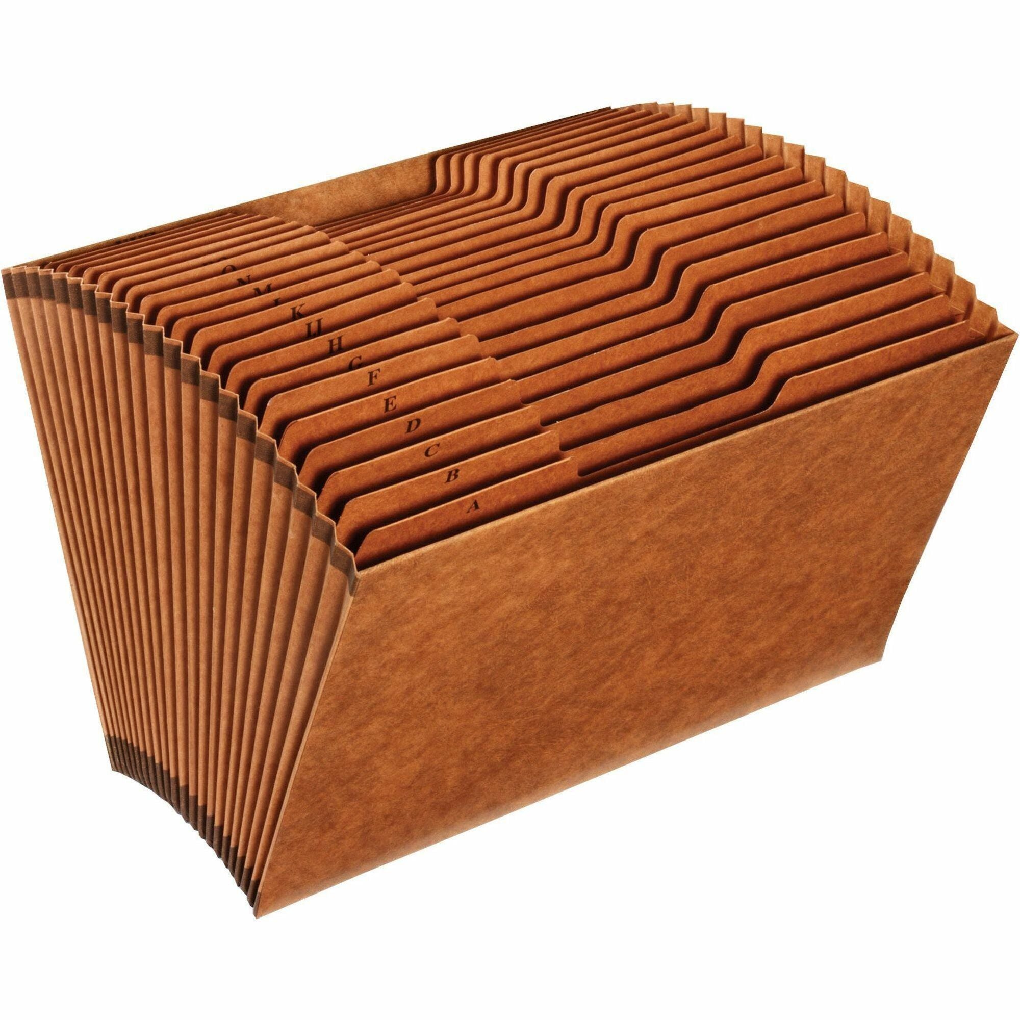 15" x 10" - 21 Pocket(s) - Top Tab Location - 80 pt. - Tyvek - Brown - Reinforced, Heavy Duty, Reinforced Gusset - 10% Recycled - 1 Each