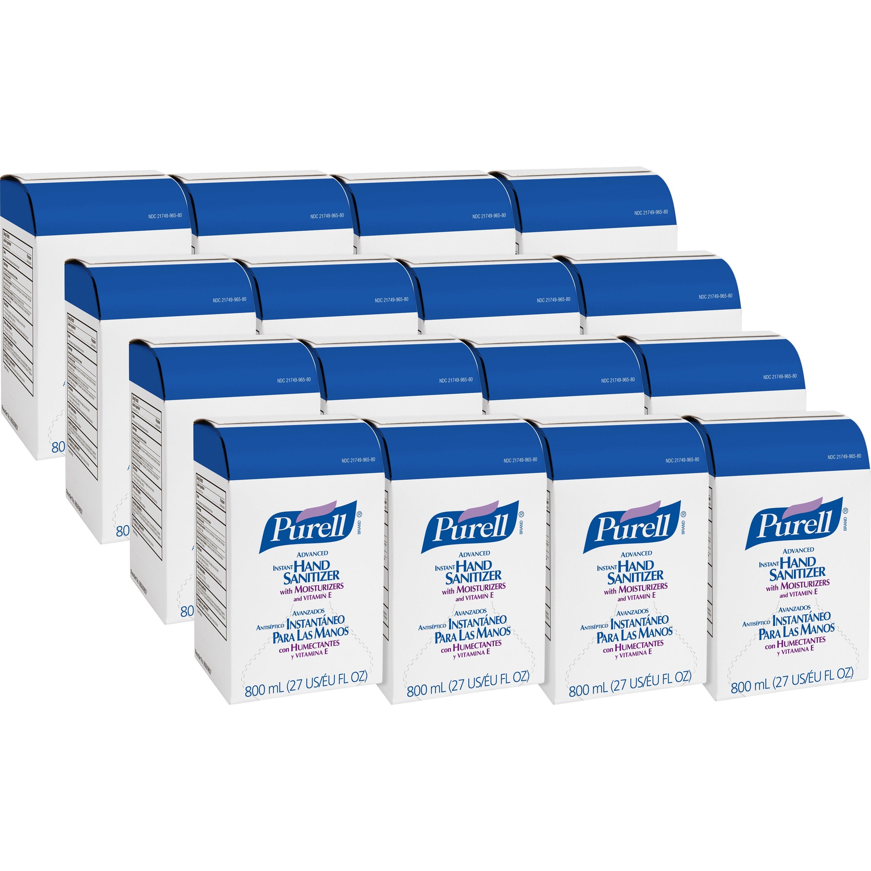 PURELL&reg; Hand Sanitizer Gel Refill - 27.05 fl oz - Kill Germs - Hand - Moisturizing - Clear - 12 / Carton