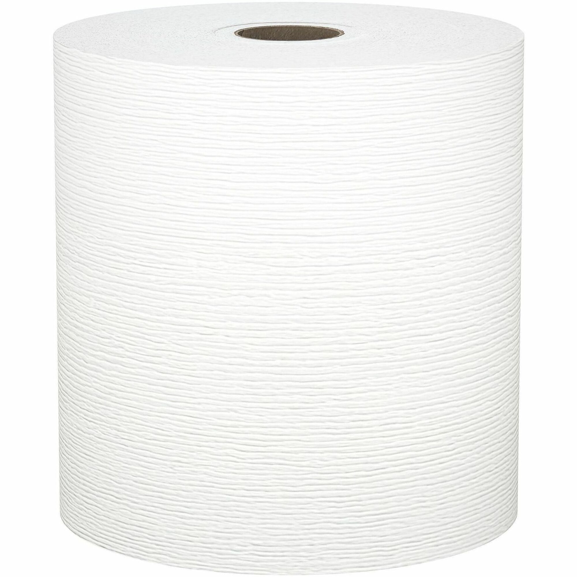 8" Width x 425 ft Length - White - Paper - 1 Carton