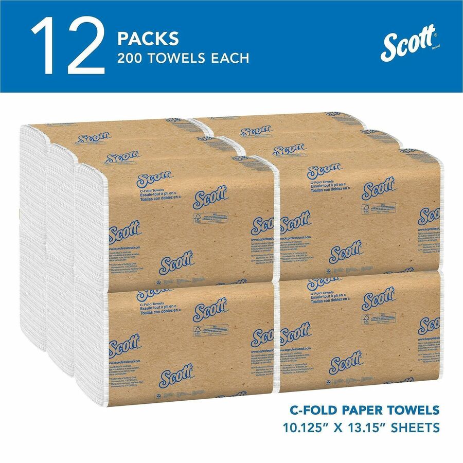 10.13" Width x 13.15" Length - White - Paper - 200/Pack - 12 / Carton