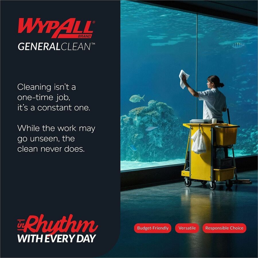 Wypall GeneralClean X60 Multi-Task Cleaning Cloths - Pop-Up Box