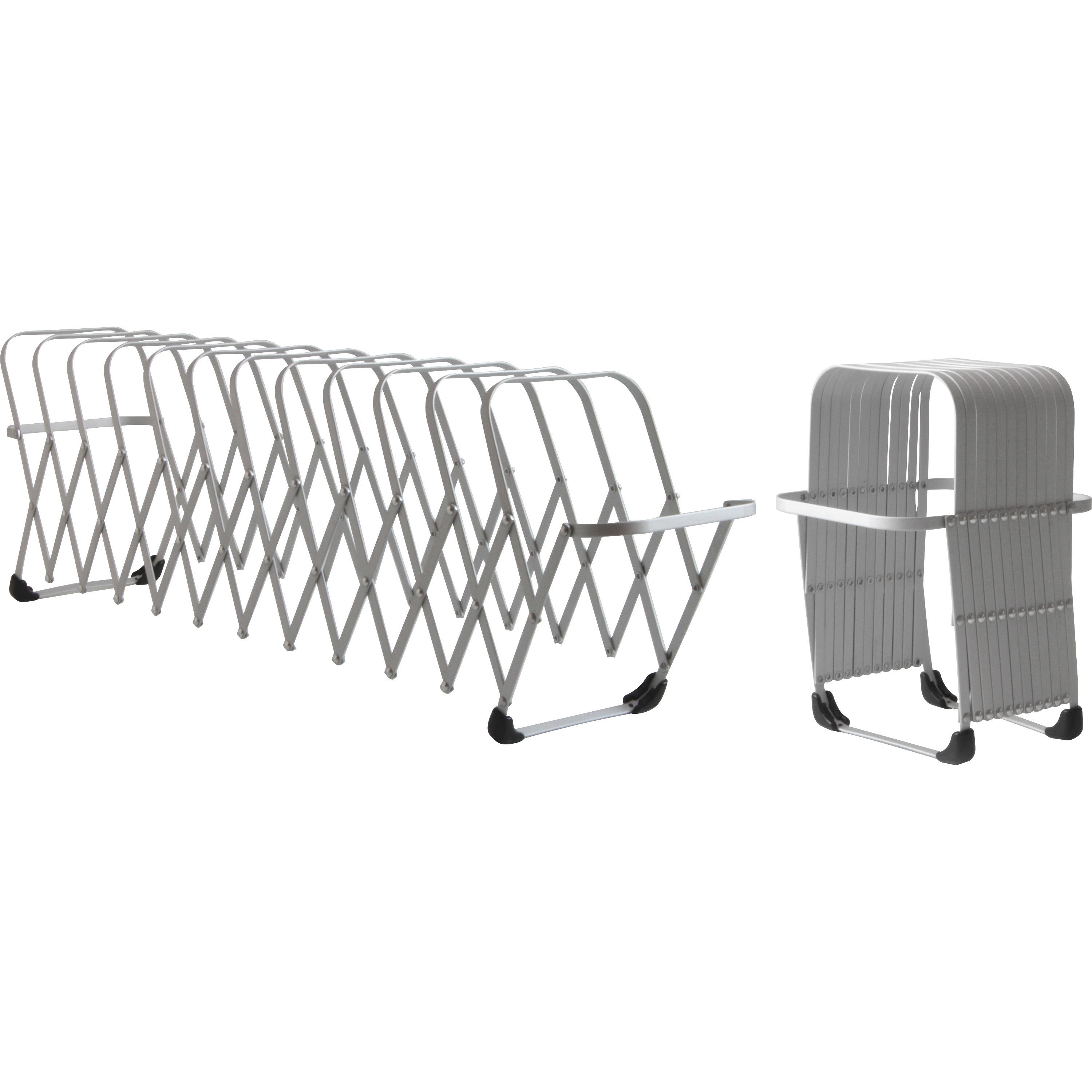 LEE Flexible Expandable Collator/Sorter/File - 12 - 7" Width x 11" Depth - Desktop - Silver - Aluminum - 1 Each