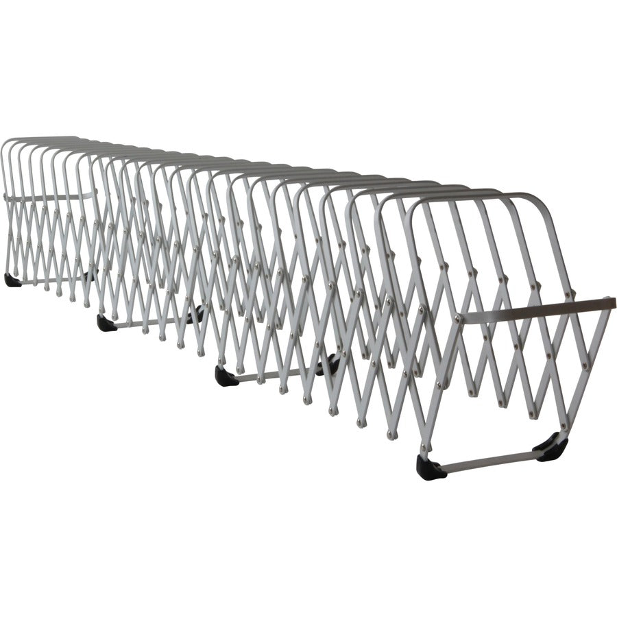 LEE Flexible Expandable Collator/Sorter/File - 24 - 7" Height x 11" Width x 10.50" Depth - Desktop - 22% Recycled - Silver - Aluminum - 1 Each