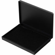 Charles Leonard Nontoxic Foam Ink Pads - 2.8" Width x 4.3" Length - Foam Pad - Black Ink - Black - 1 Each