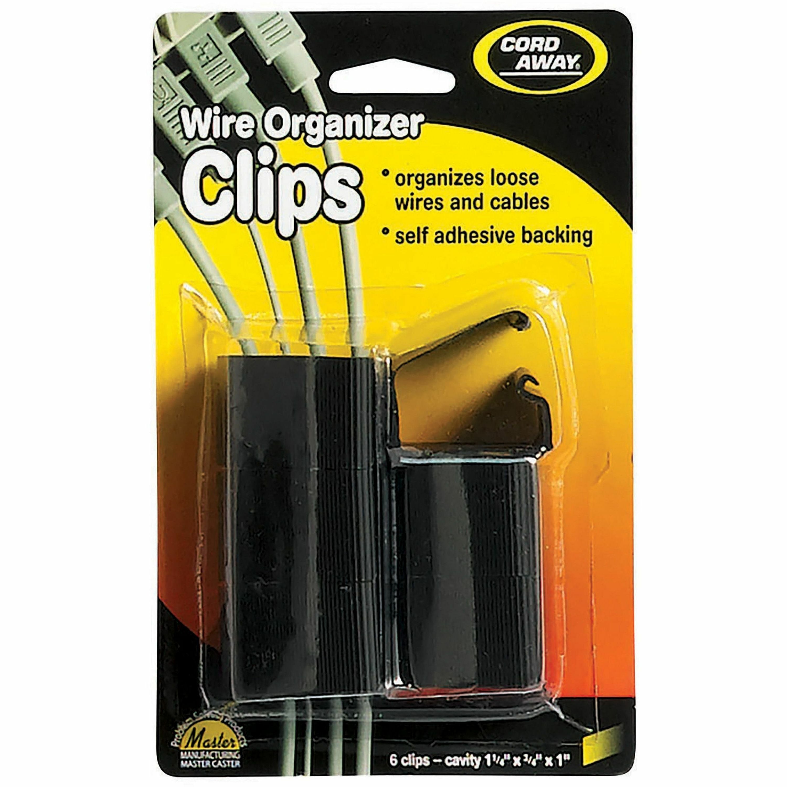 Cable Clip - Black - 6 / Pack