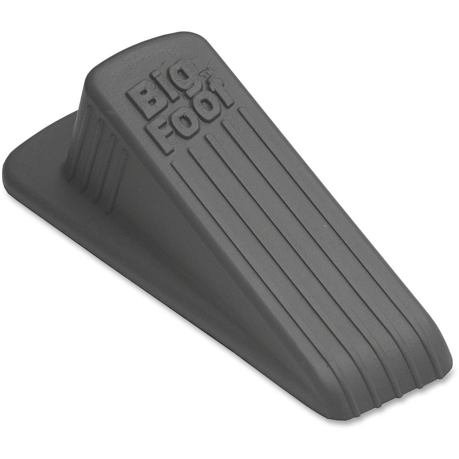 Big Foot Doorstop - Gray - Non-skid Base, Prevent Scratches, Heavy Duty, Non-slip, Impact Resistant, Crush Proof - Rubber - 1.3" Height x 2.3" Width - Gray - 1 Each